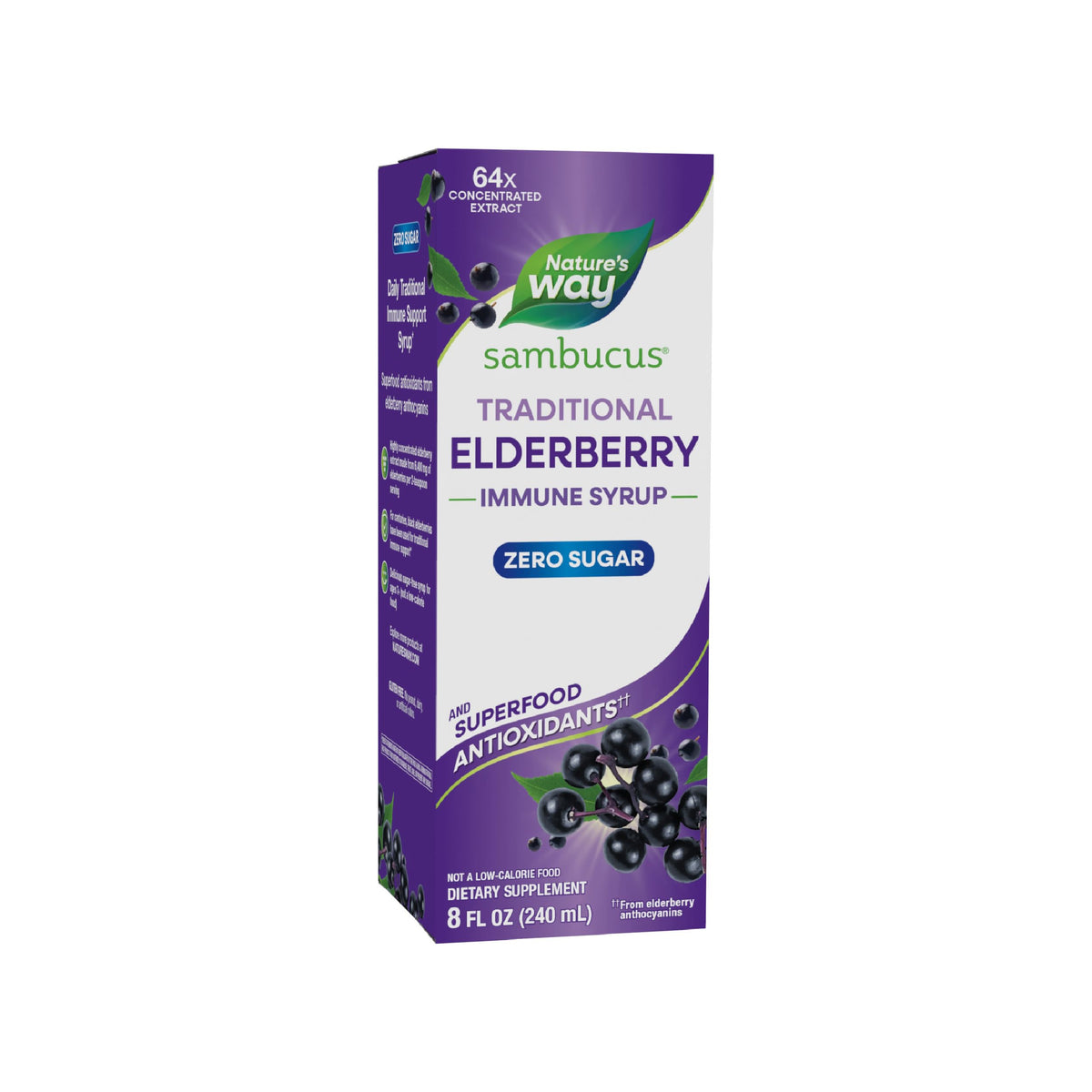 Nature's Way frasco frontal mostrando etiqueta y beneficios principales