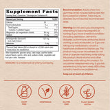 Nature's Way etiqueta nutricional y lista de ingredientes legible y clara