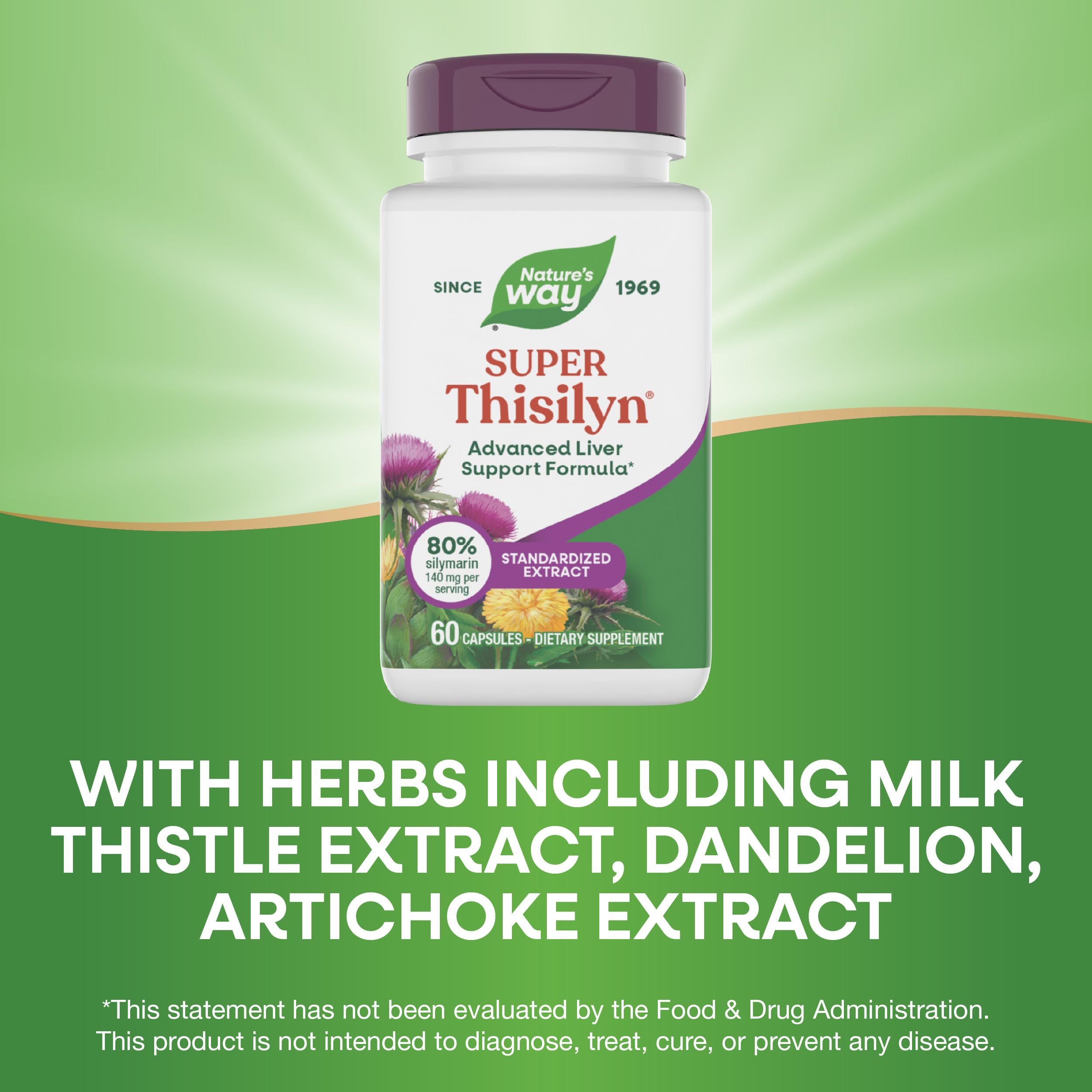 Nature's Way etiqueta legible con dosis y lista de ingredientes