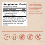 Nature's Way etiqueta nutricional y estandarización 80% silymarina legible