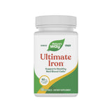 Nature's Way frasco frontal mostrando 90 softgels y beneficio de reposición