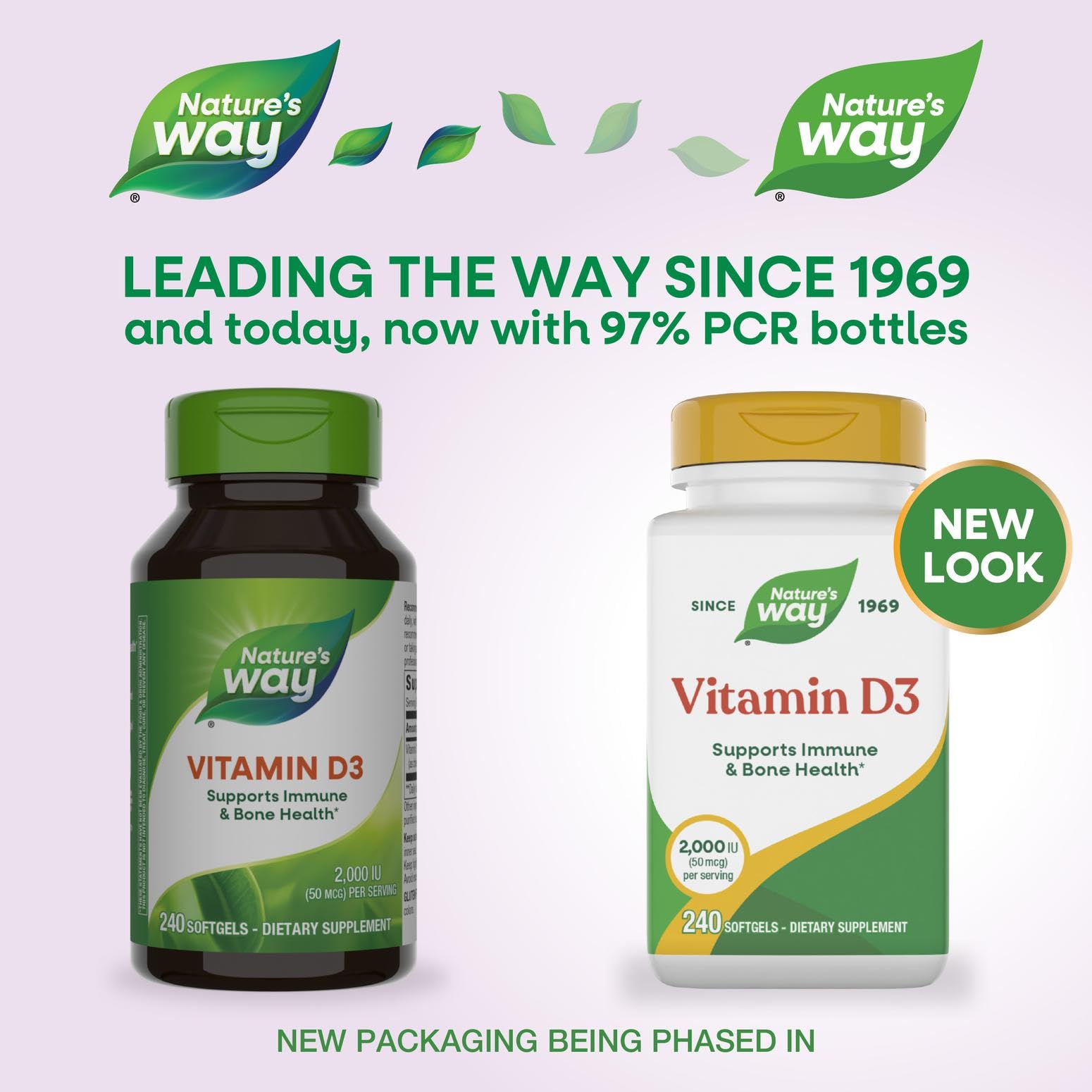 Nature's Way cápsula blanda en primer plano para fácil deglución