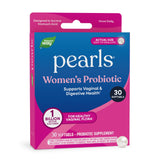 Nature's Way envase frontal de Women's Probiotic Pearls mostrando 30 ct y beneficios