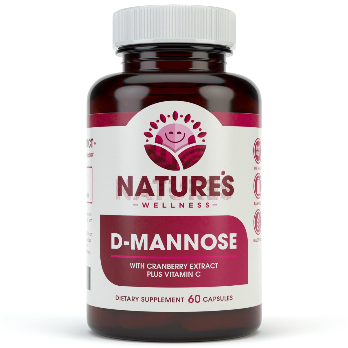 Natures Wellness envase frontal mostrando suplemento y beneficio para salud urinaria