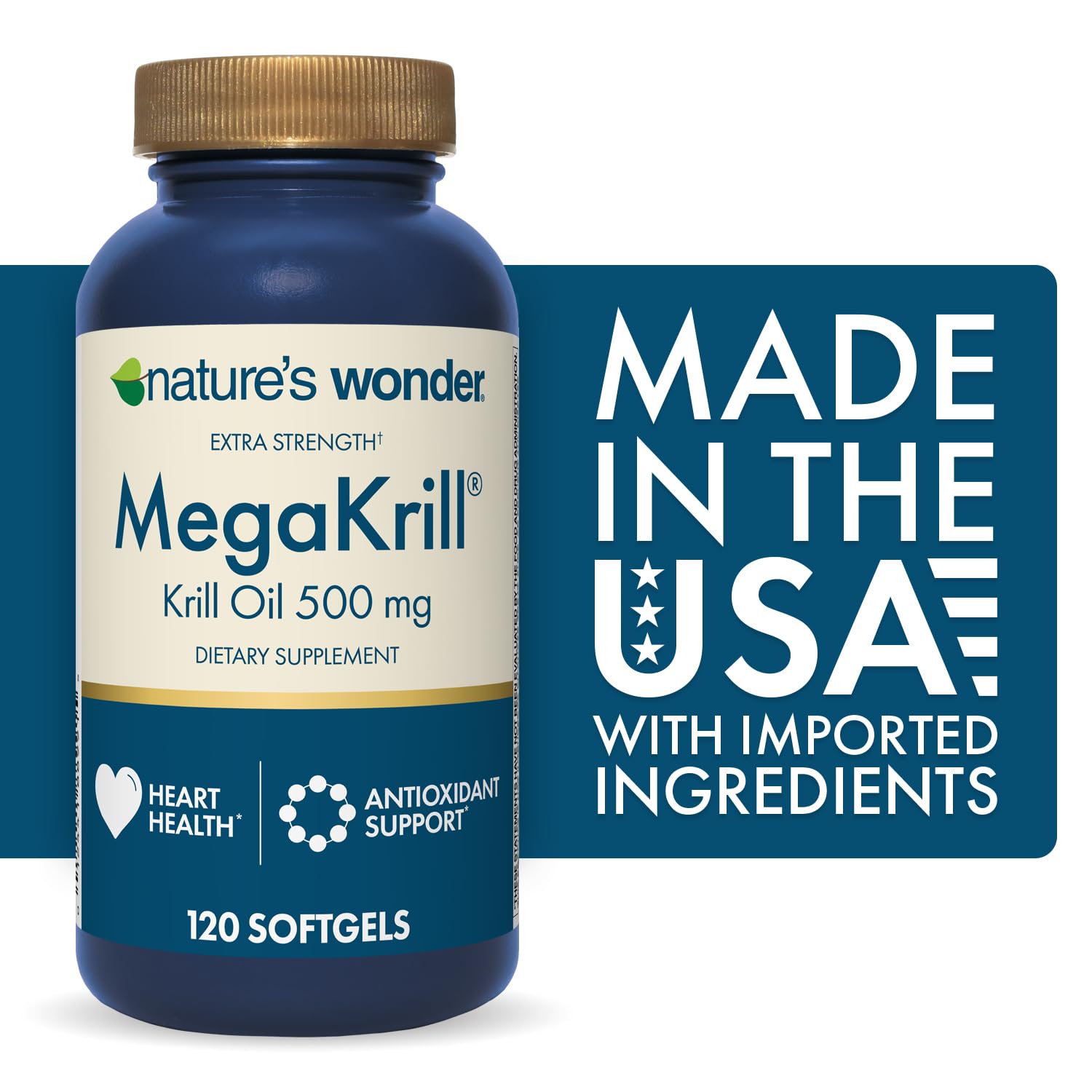 Nature's Wonder etiqueta con ingredientes y datos de calidad visibles