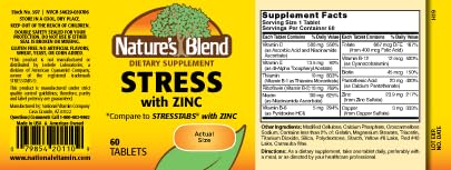 Nature's Blend primer plano de tabletas y textura para ver dosificación segura