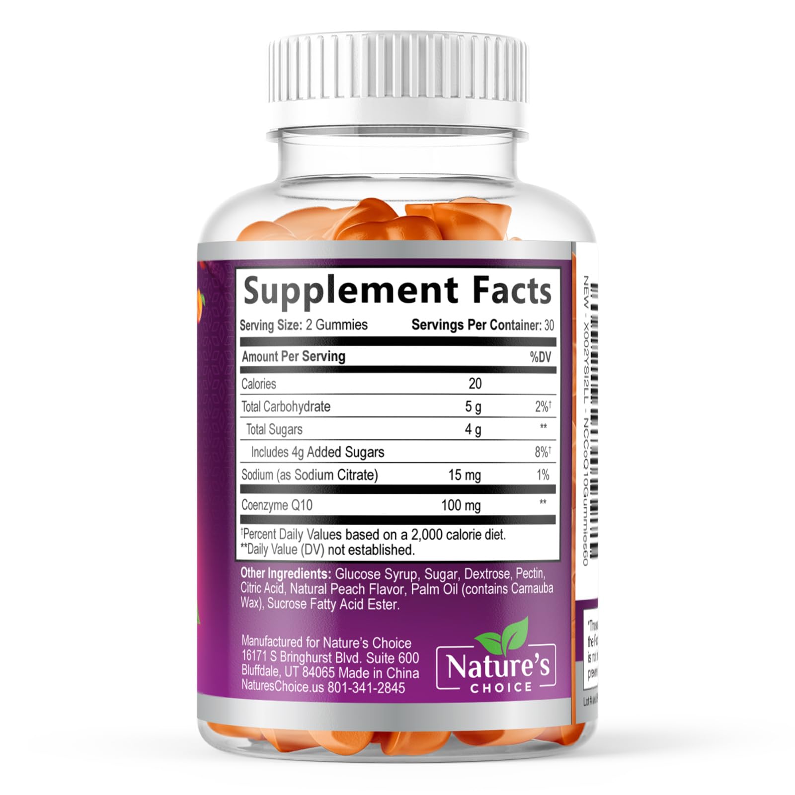 Nature's Choice certificado de pruebas de terceros para confianza y pureza