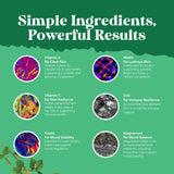 Natures Craft etiqueta con lista de ingredientes y minerales clave