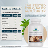 Nature's Lab etiqueta con información de KSM66 y garantías de calidad