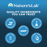 Nature's Lab vista lateral del frasco con información nutricional