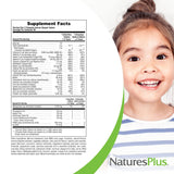 NaturesPlus etiqueta de ingredientes que destaca vitaminas, minerales y alimentos integrales