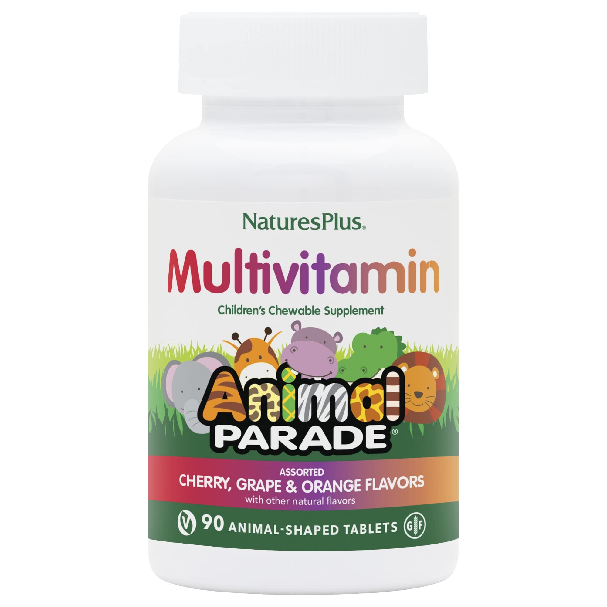 NaturesPlus envase frontal mostrando 90 tabletas y beneficios visibles