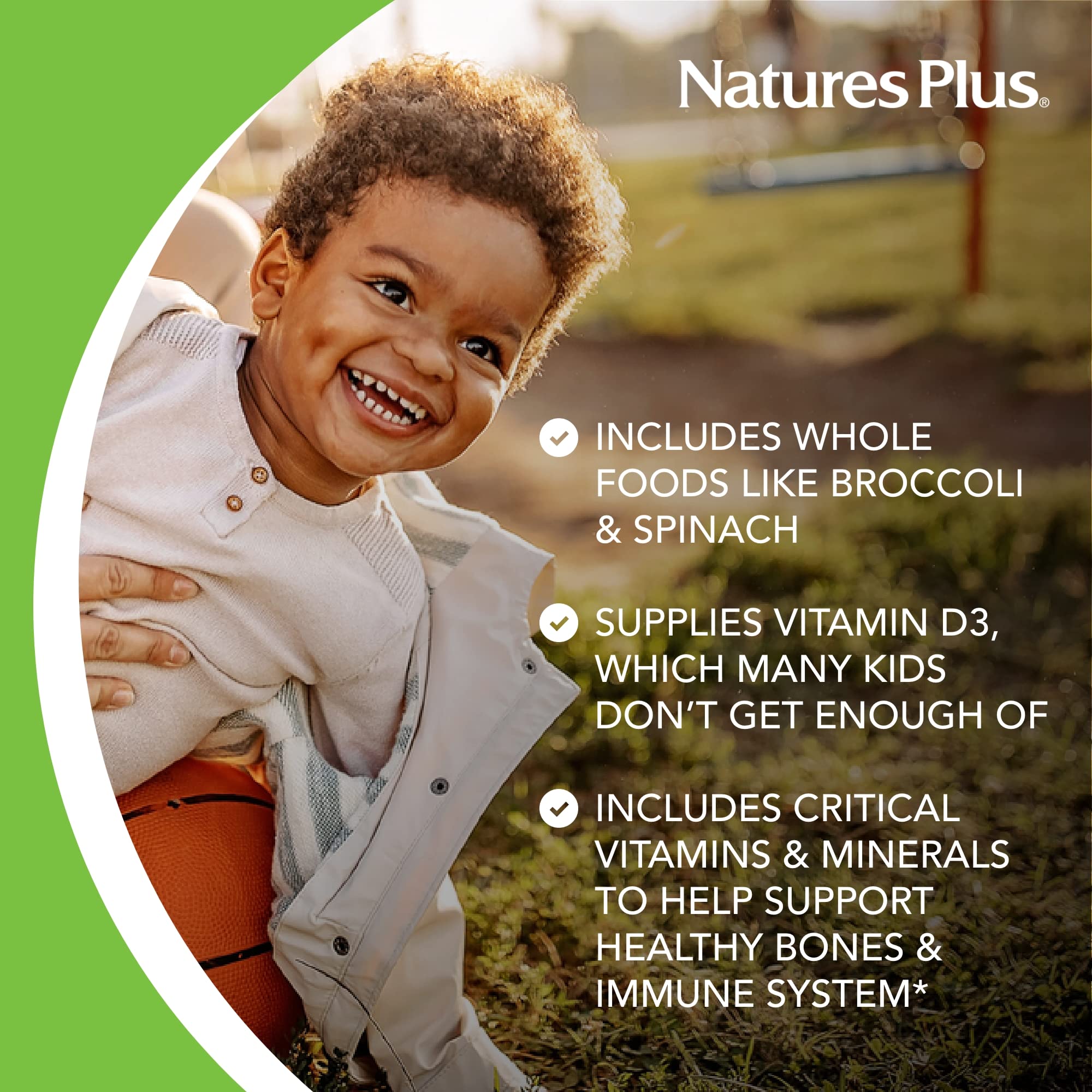 NaturesPlus frasco abierto con 90 tabletas para 45 raciones aproximadas