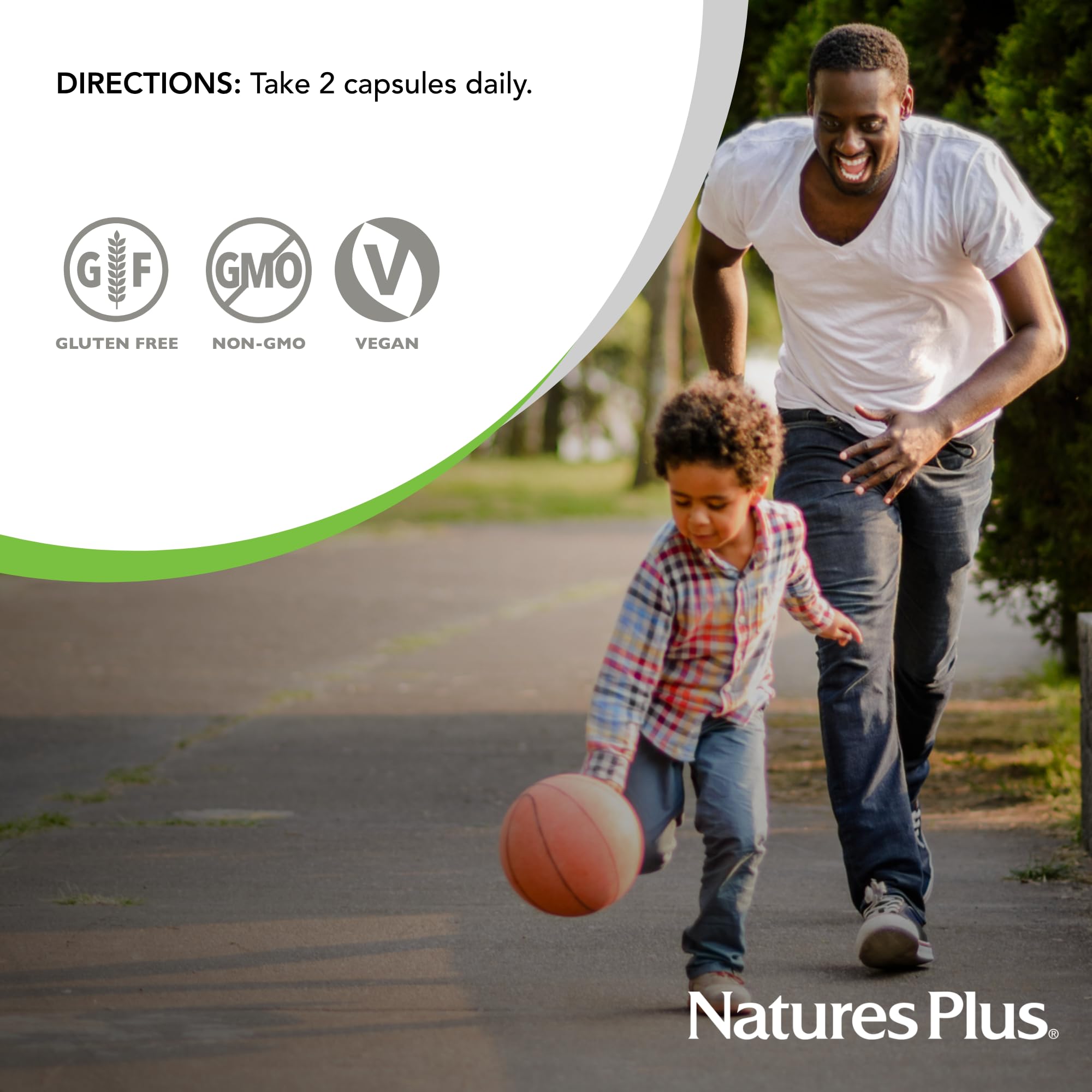 NaturesPlus en mesa de cocina sugiriendo uso diario y conveniencia