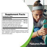 NaturesPlus Biorutin comparación de tamaño con monedas para visualizar escala de la tableta