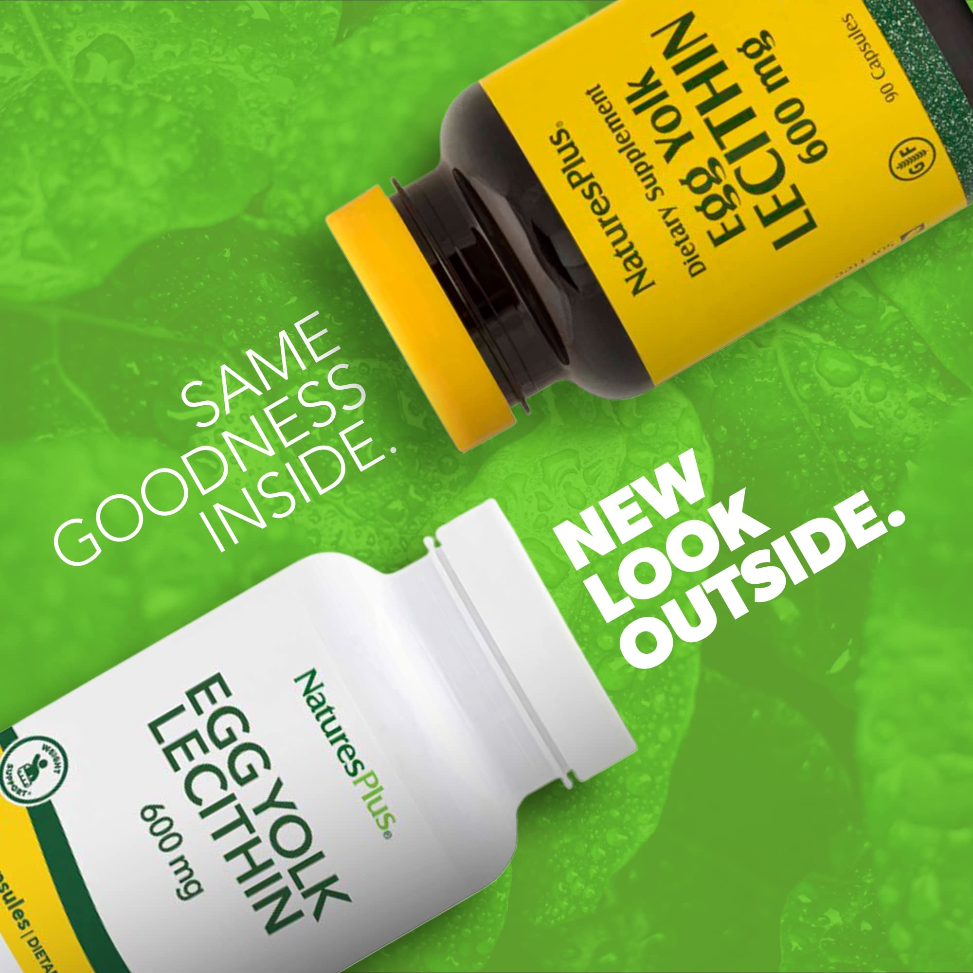 NaturesPlus cápsula detalle de textura, evidencia calidad y facilidad de deglución
