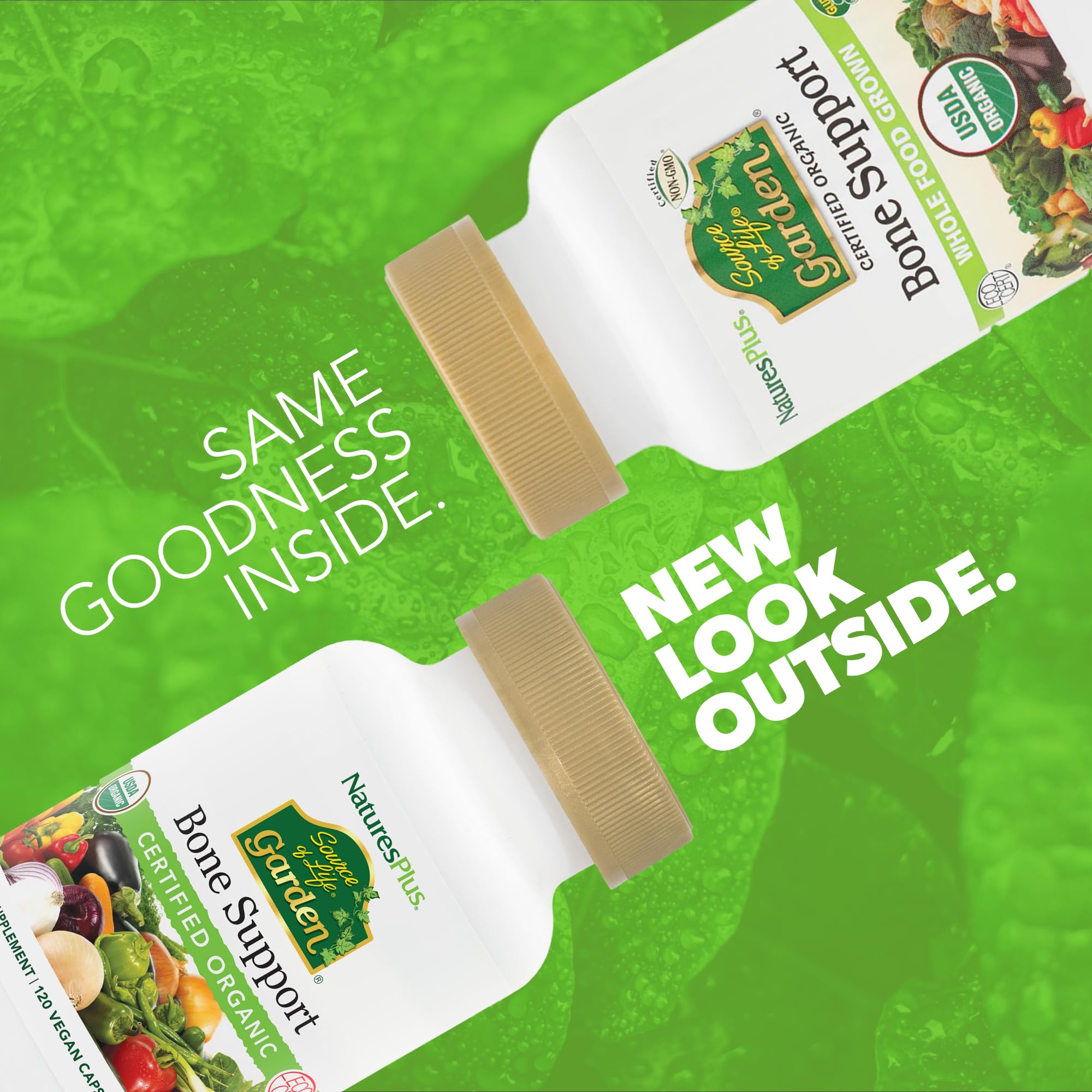 NaturesPlus cápsulas en mano para visualizar cantidad por servicio