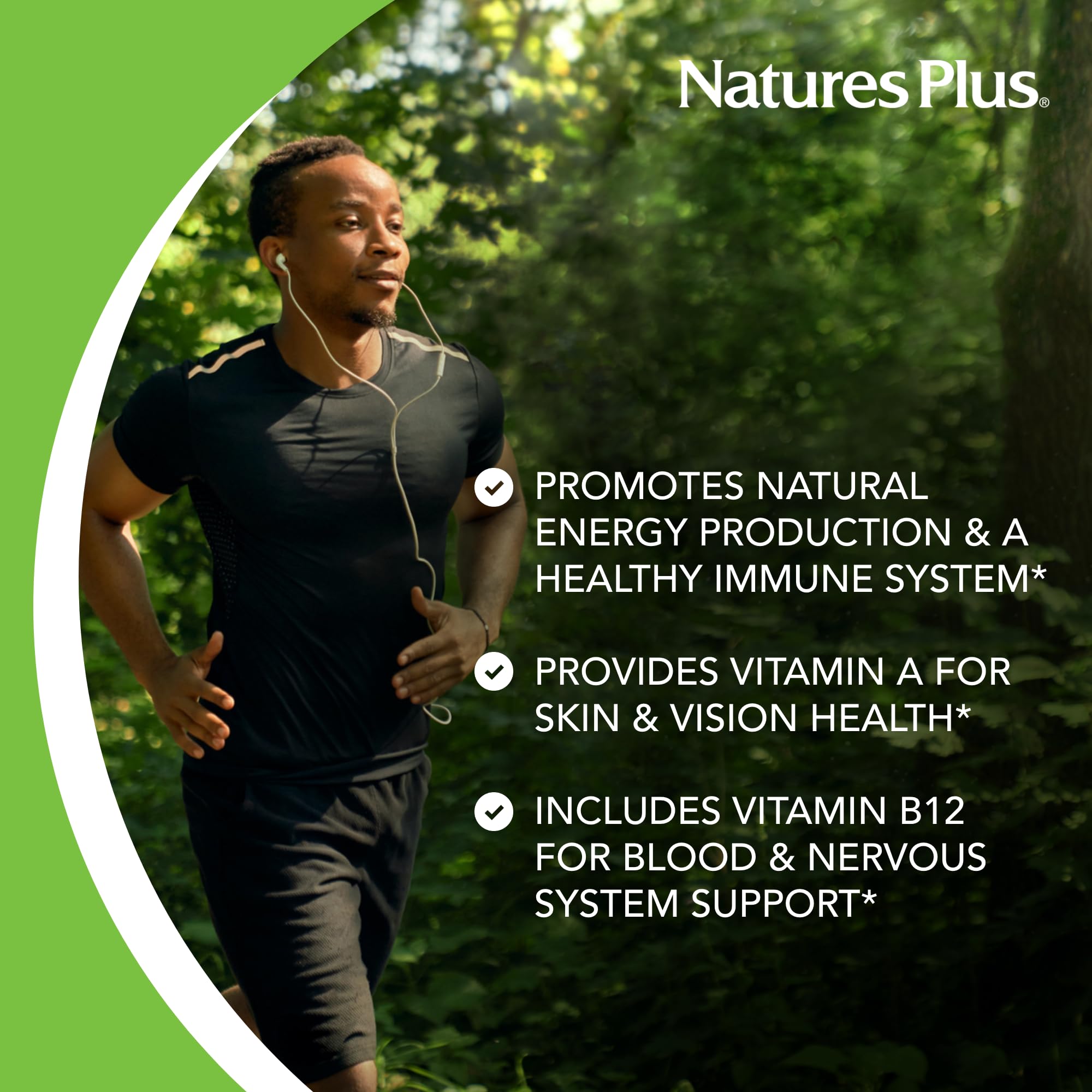 NaturesPlus cápsula junto a monedas mostrando tamaño y dosificación