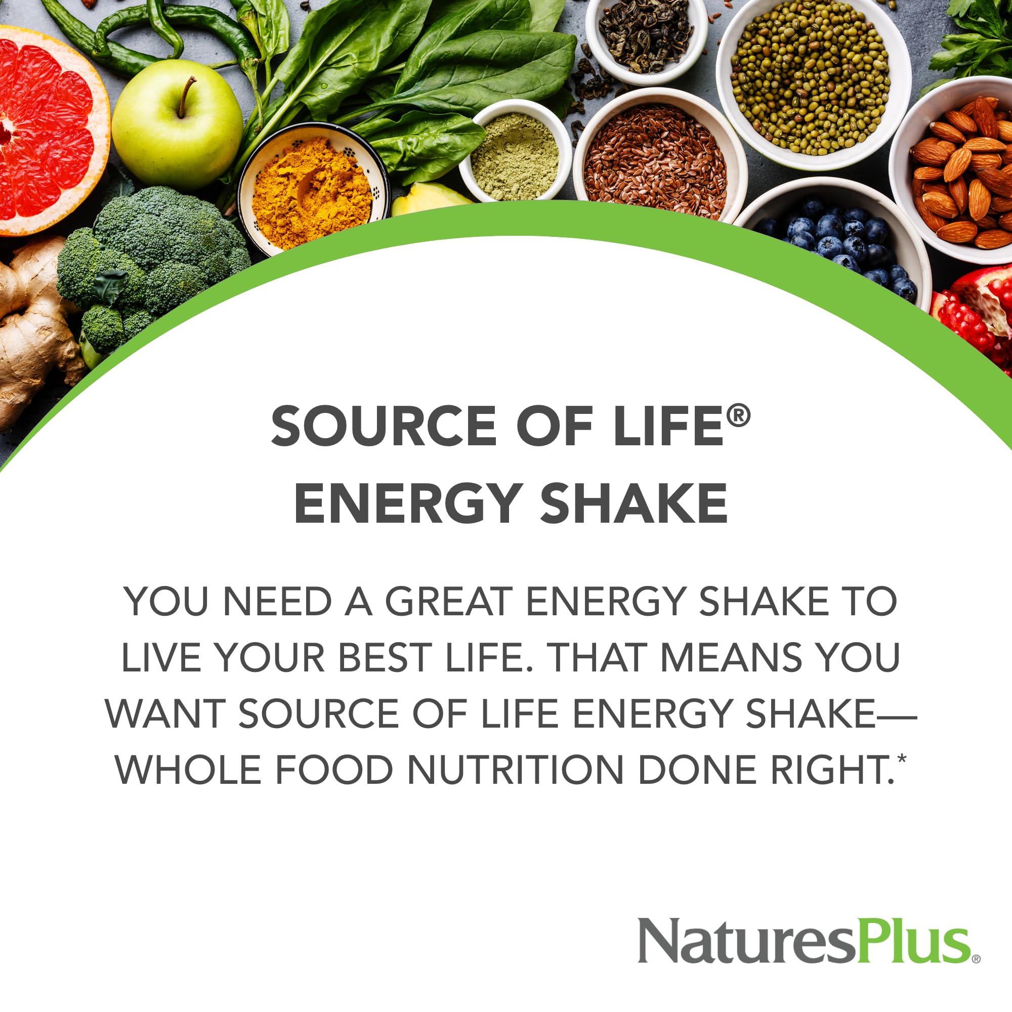 NaturesPlus detalle de la etiqueta con lista de ingredientes y certificaciones clave