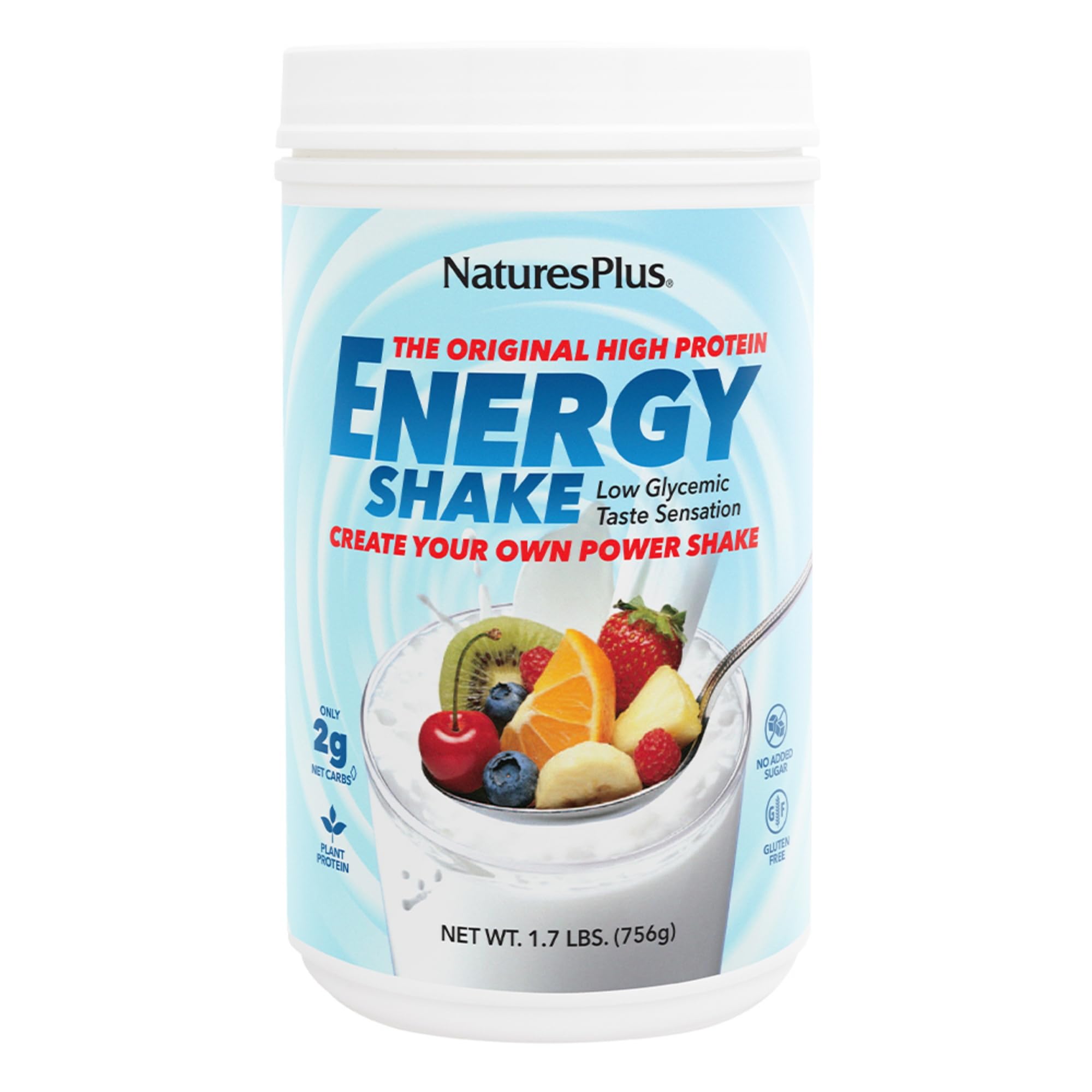 NaturesPlus bote frontal mostrando envase y beneficios visibles