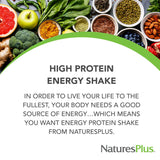 NaturesPlus vaso con batido preparado, listo para consumir