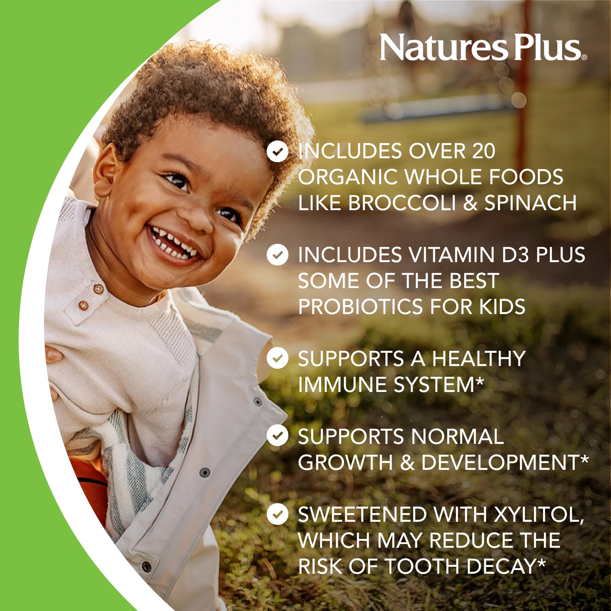 NaturesPlus etiqueta con ingredientes y tablas para transparencia informativa