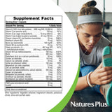 NaturesPlus etiqueta de ingredientes legible para transparencia y pureza