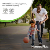 NaturesPlus etiqueta con ingredientes clave que aporta información y confianza