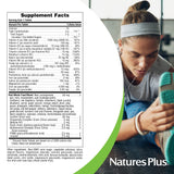 NaturesPlus etiqueta de ingredientes destacando blend de frutos rojos