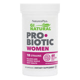 Nature's Plus frasco frontal que muestra etiquetado y beneficios clave