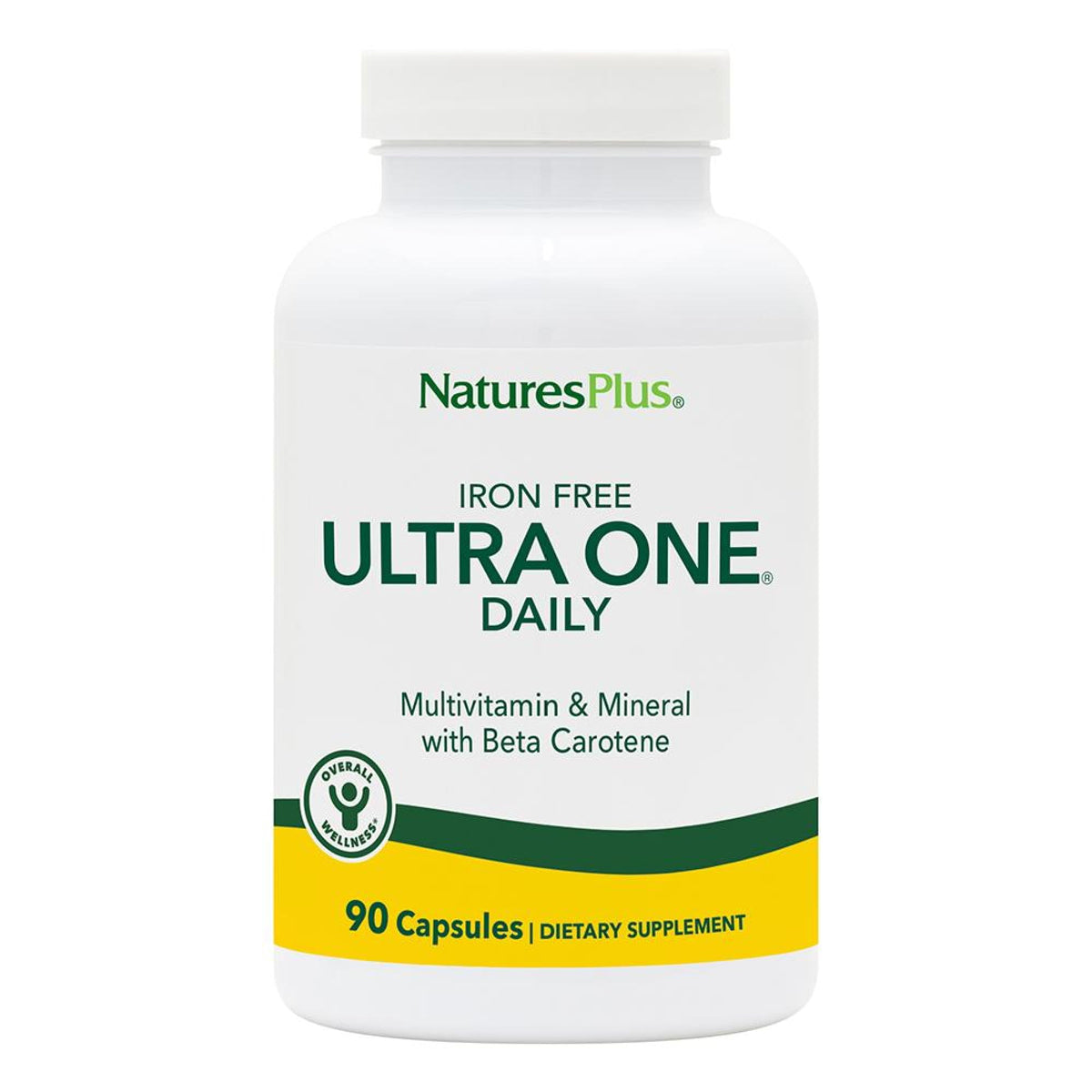 NaturesPlus frasco frontal mostrando diseño y beneficio claridad de uso