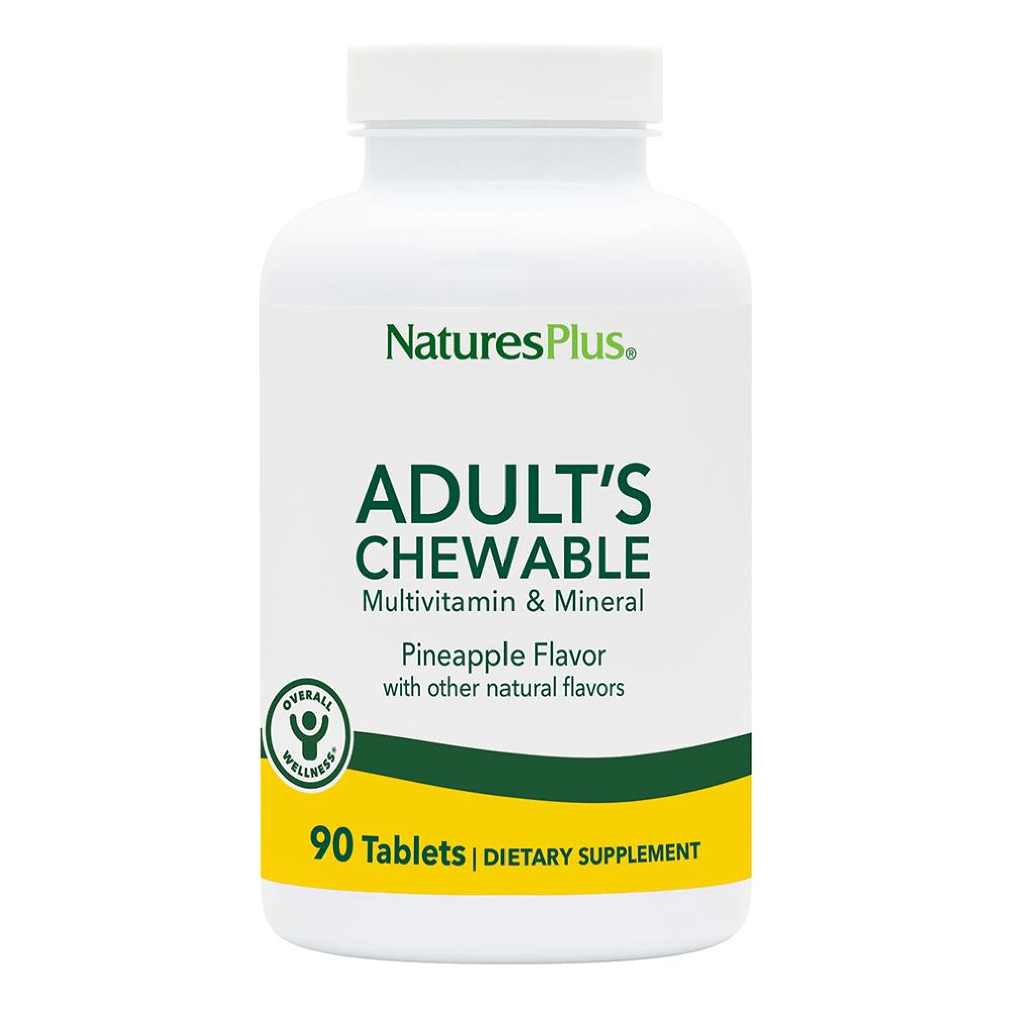 NaturesPlus envase frontal sabor piña mostrando cantidad y beneficios