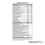 NaturesPlus mezcla de vitaminas, minerales y probióticos en detalle