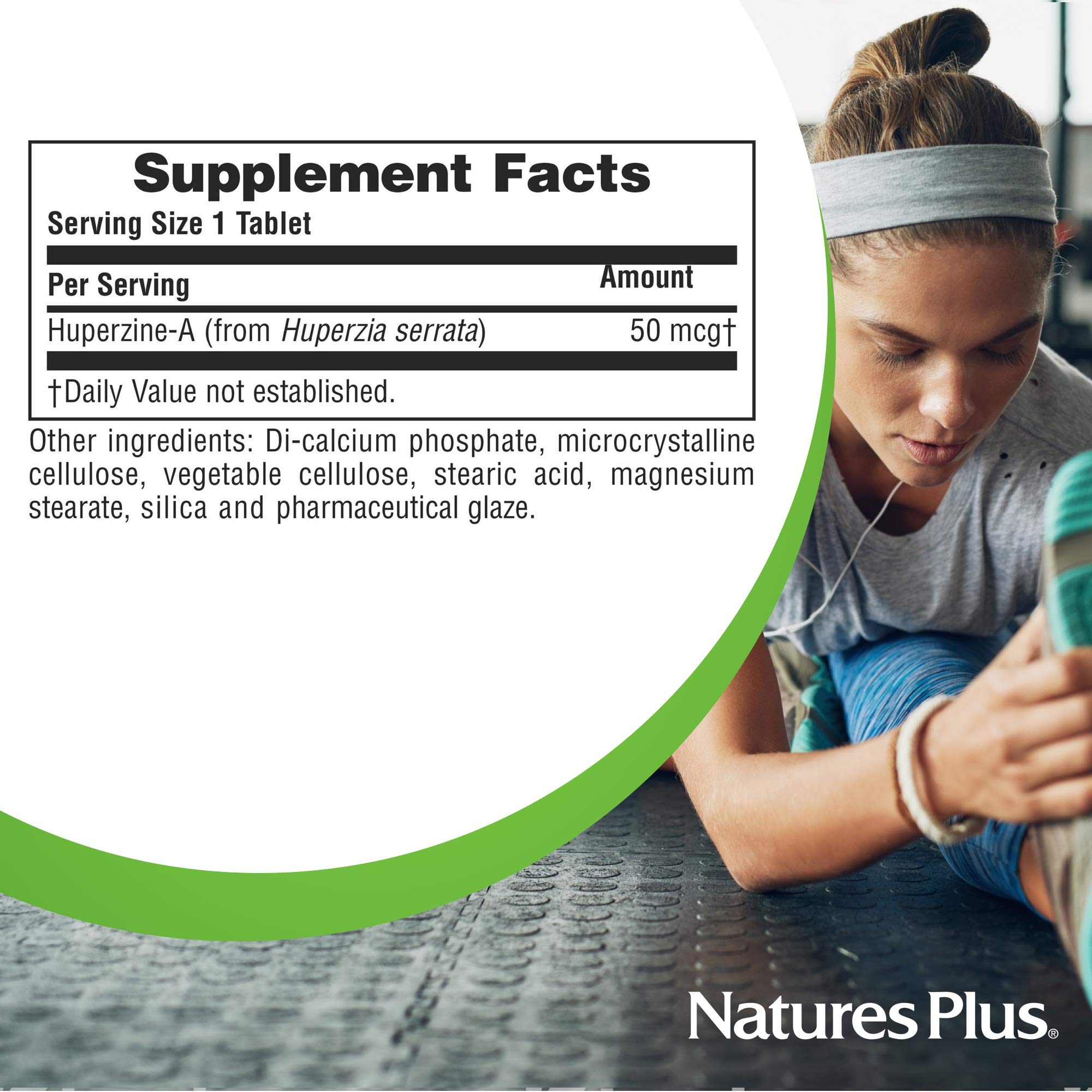 Nature's Plus comparativa de tamaño en mano que muestra porción diaria