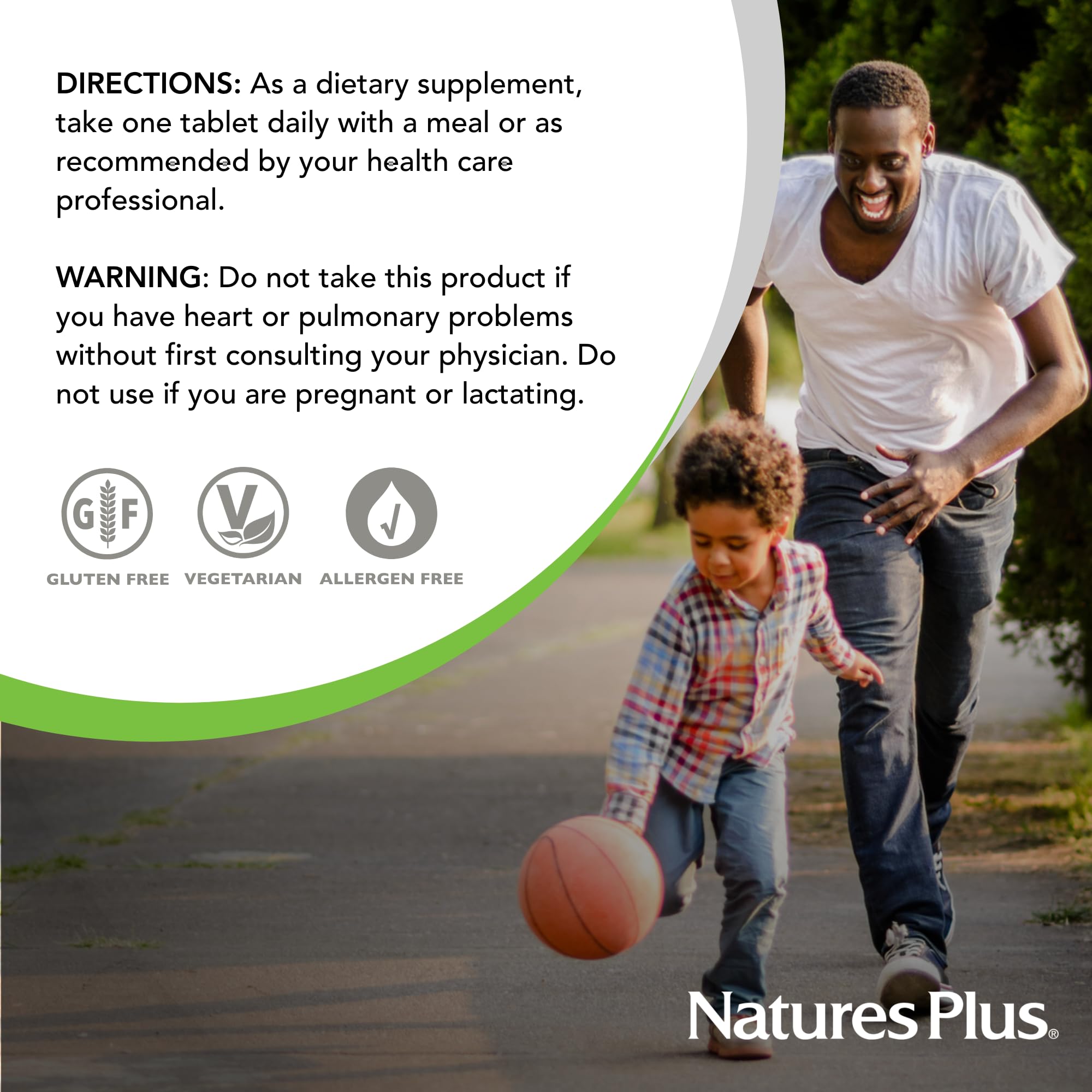 Nature's Plus etiqueta con ingredientes y certificaciones para confianza