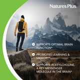 Nature's Plus frasco abierto con tabletas visibles para porciones mensuales