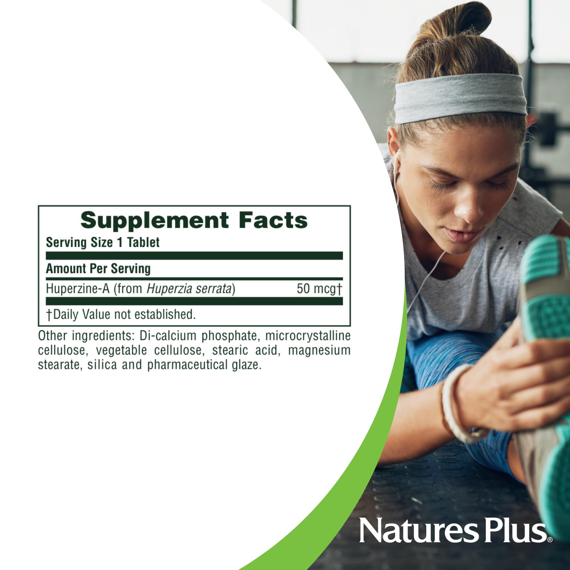 Nature's Plus suplemento en escritorio ilustrando mejora de concentración