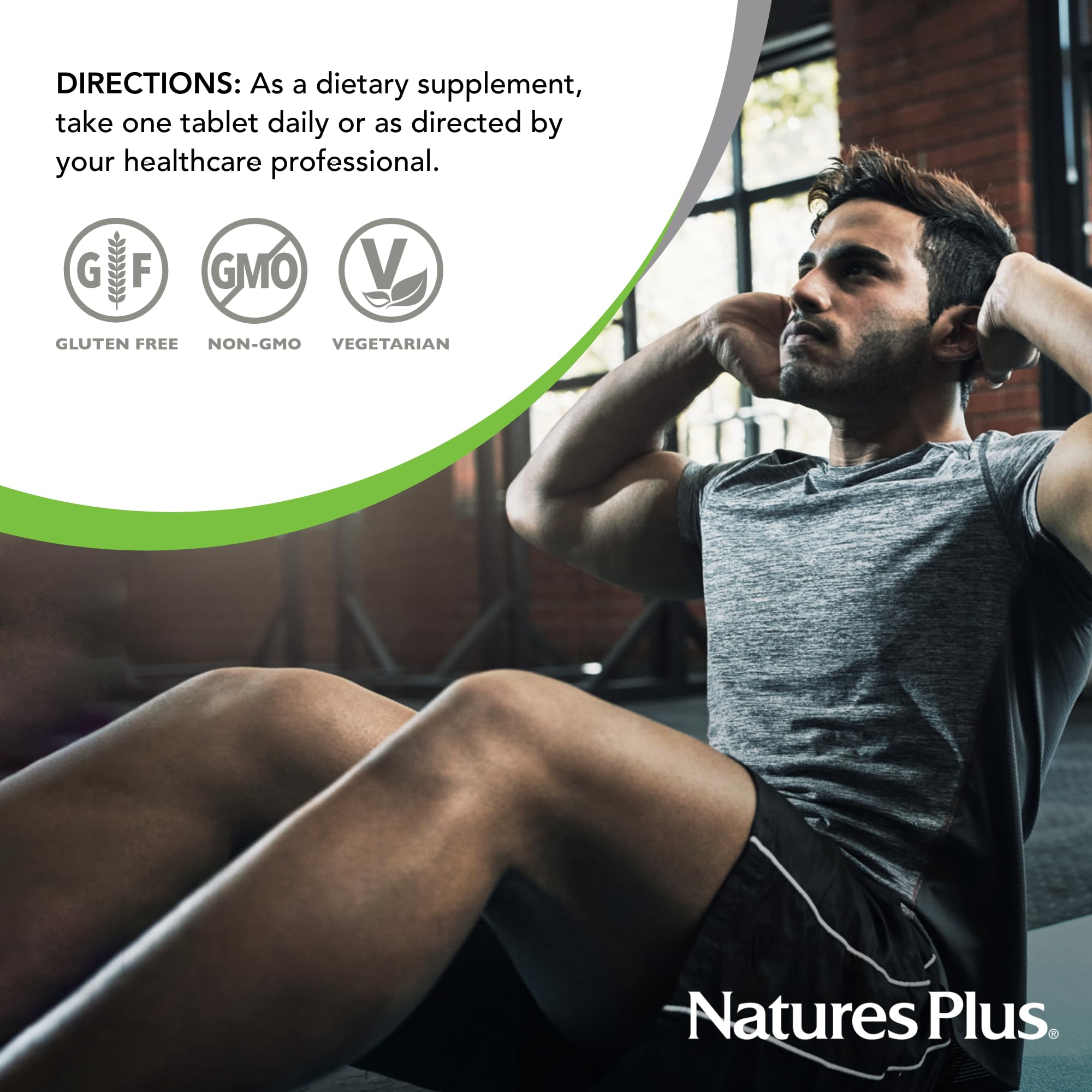 NaturesPlus etiqueta con lista de ingredientes y certificaciones para confianza del usuario