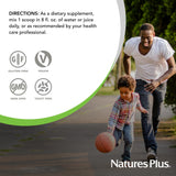 NaturesPlus detalle de la etiqueta con información de ingredientes y recomendaciones