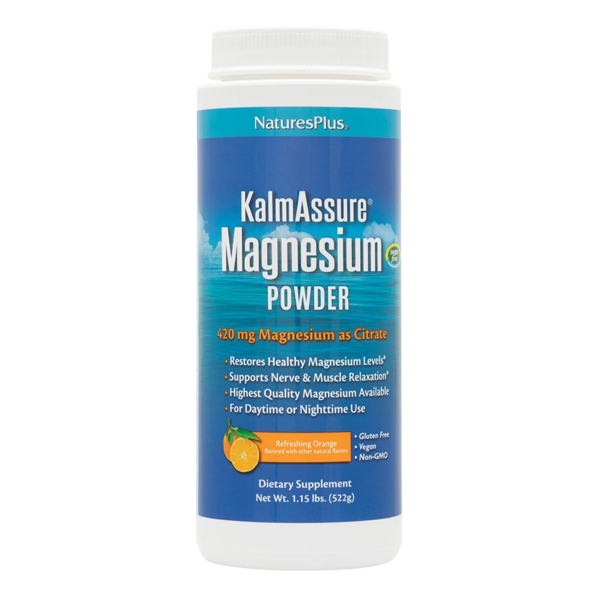 NaturesPlus envase frontal mostrando etiqueta y beneficios claros