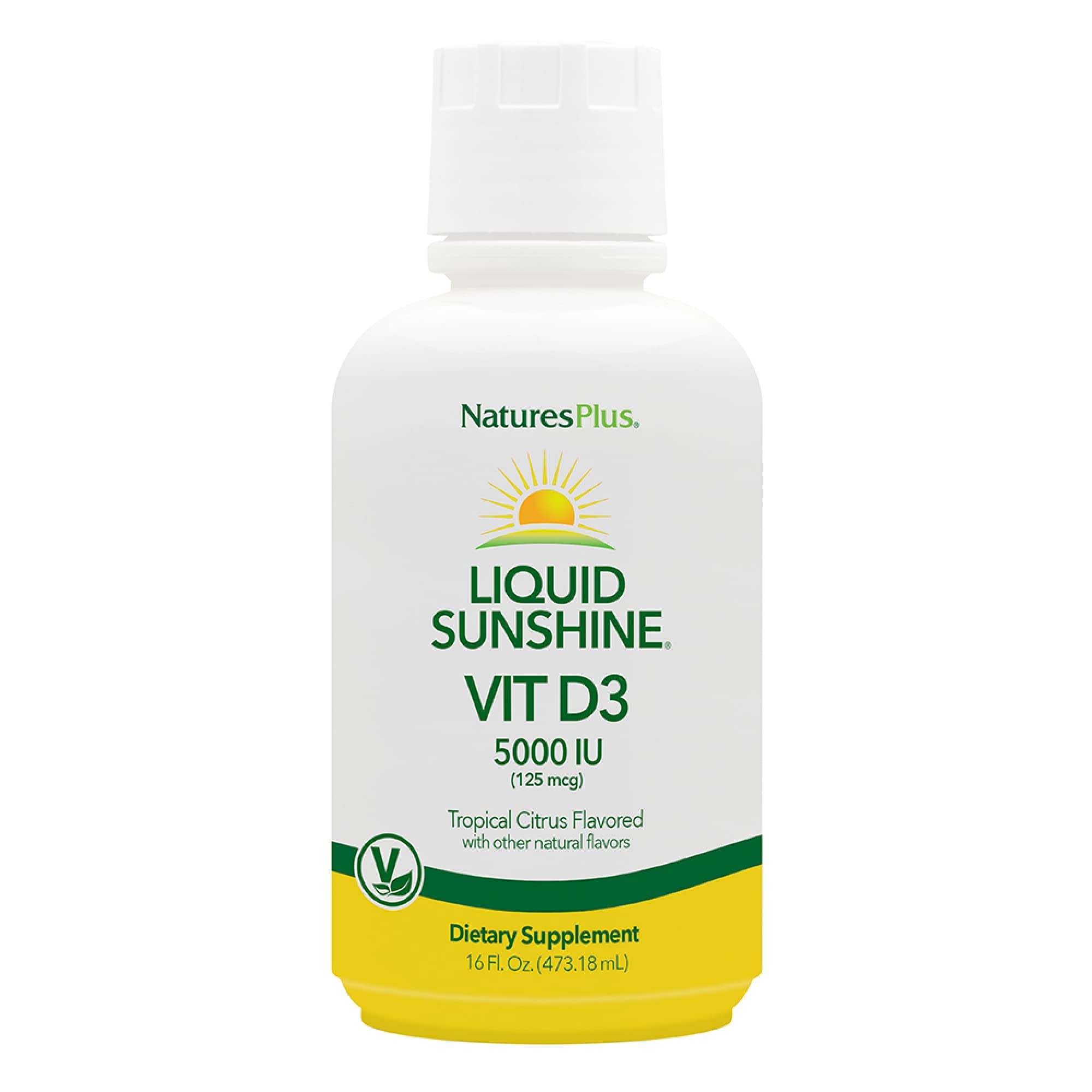 NaturesPlus frasco frontal mostrando diseño y volumen, facilita identificación