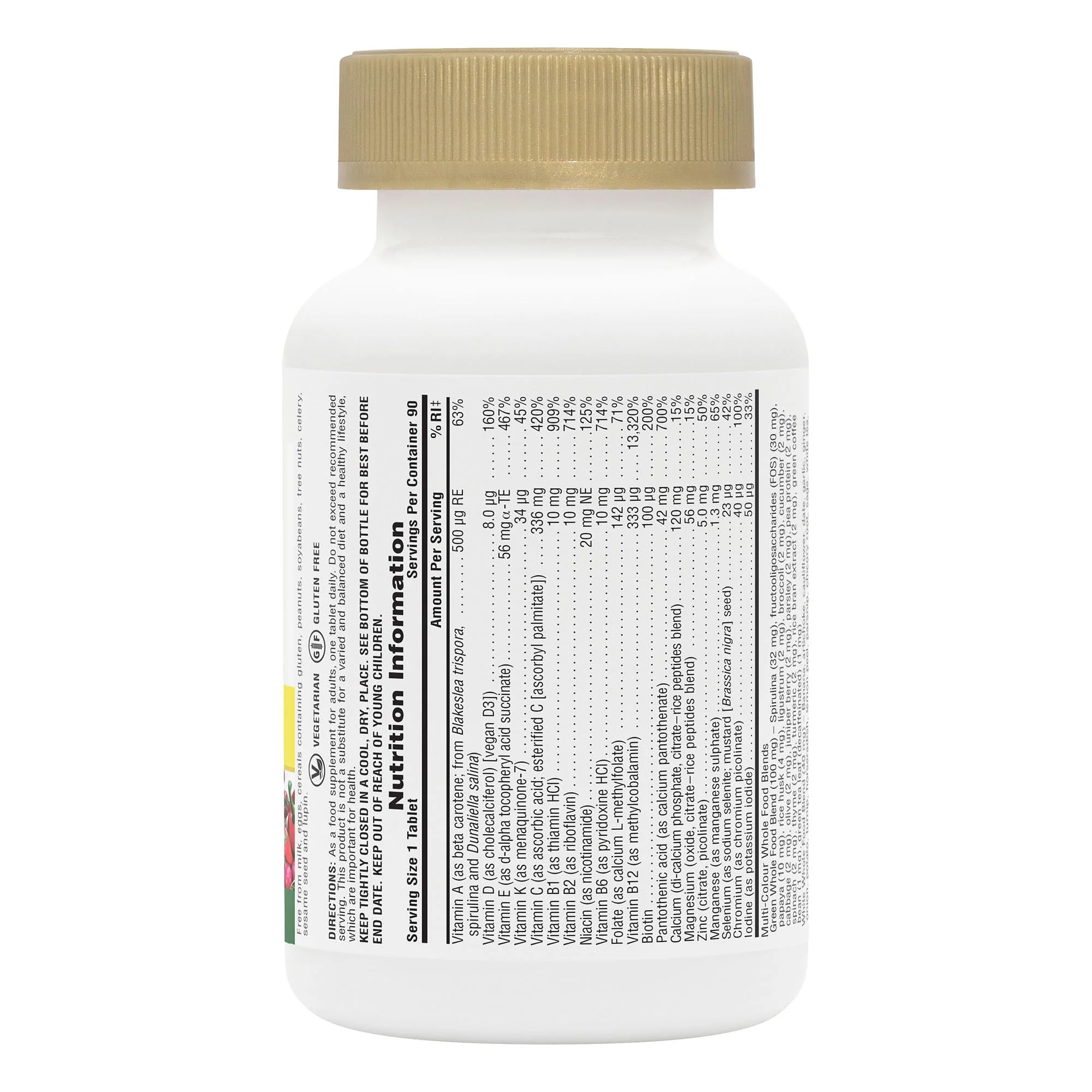 NaturesPlus textura de mini-tabs resaltando tamaño y fácil deglución