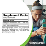Comprimidos NaturesPlus dentro de la botella indicando 60 porciones y conveniencia diaria