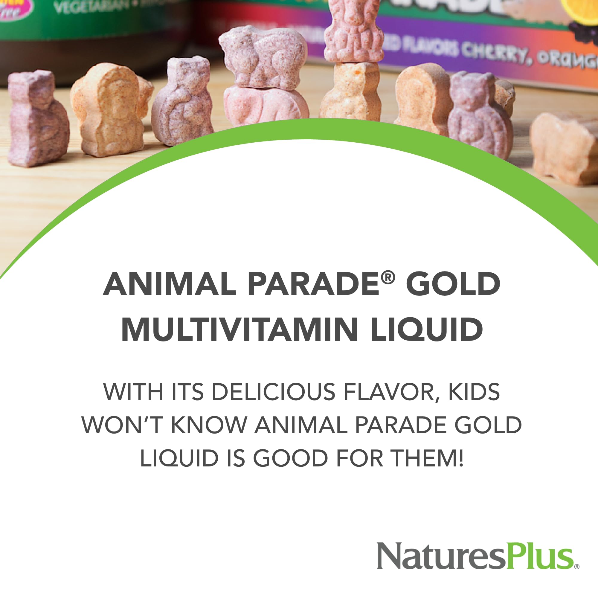 NaturesPlus cucharita con porción que facilita la dosificación infantil