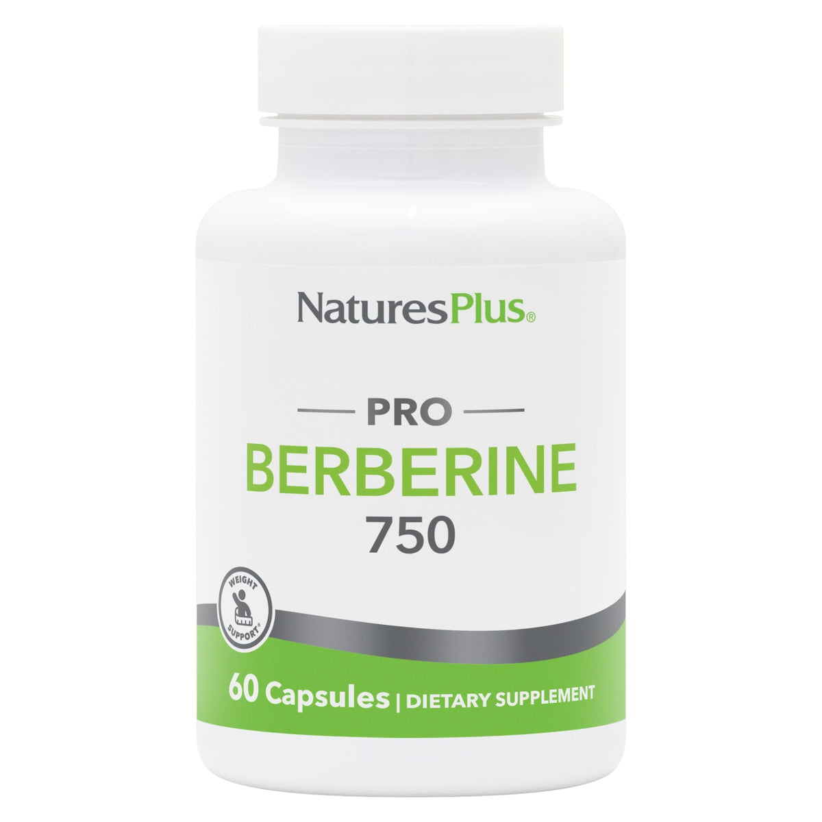 NaturesPlus PRO Berberine frontal mostrando etiqueta clara y beneficio metabólico