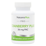 NaturesPlus frasco frontal mostrando cápsulas y beneficios de PACs