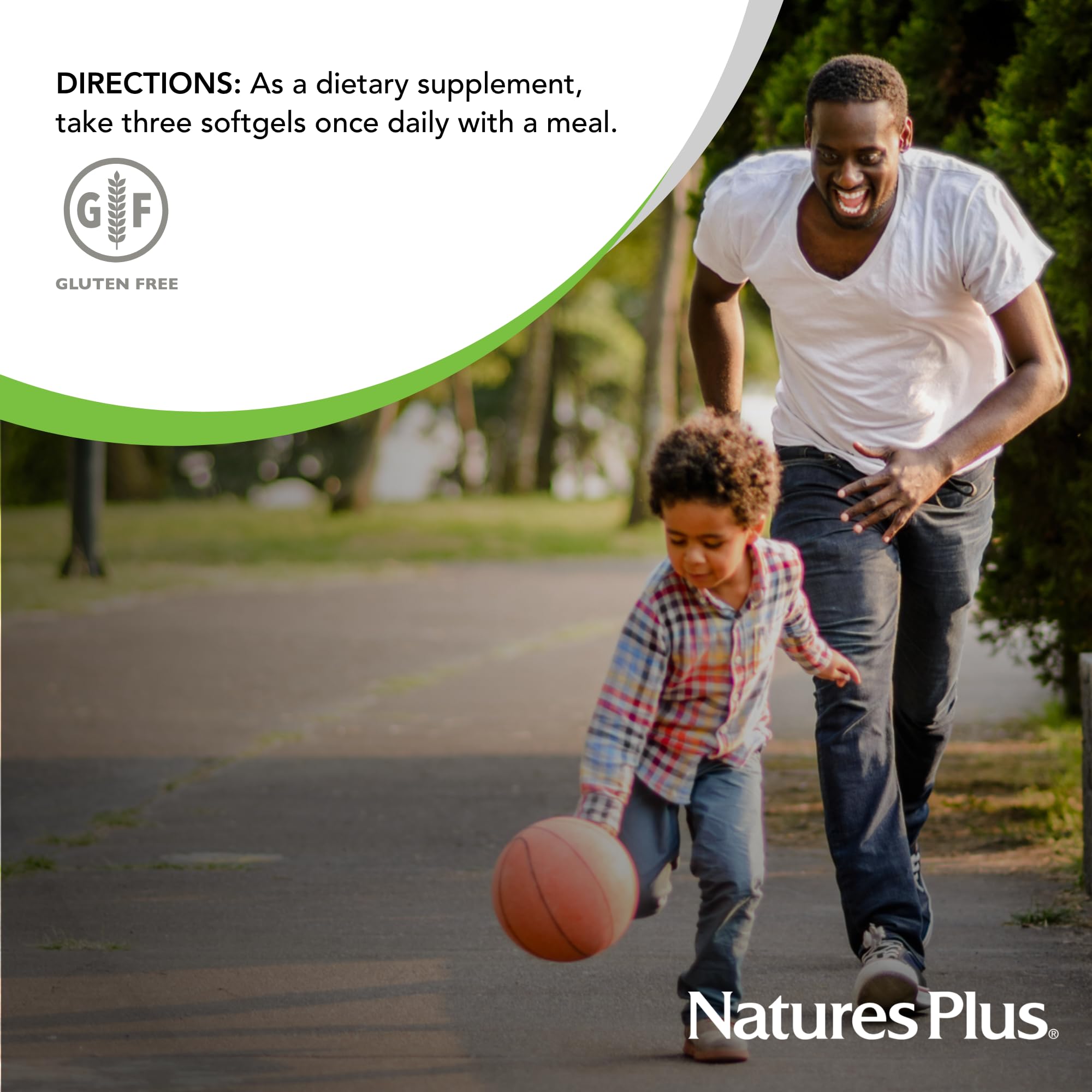 NaturesPlus reverso del envase con información de calidad y cGMP