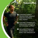 NaturesPlus comparación de tamaño de la botella para cálculo de dosis