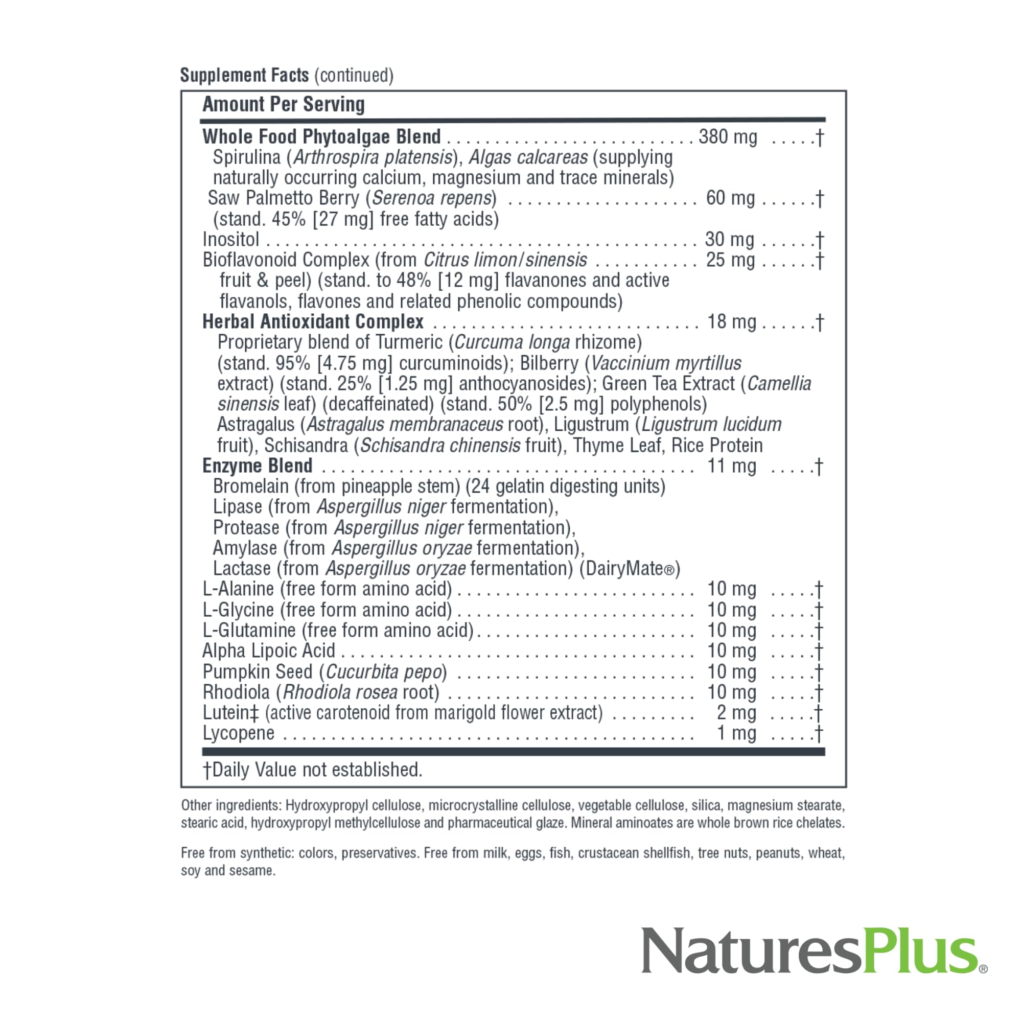 NaturesPlus cierre del envase que indica seguridad y frescura