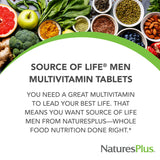NaturesPlus etiqueta con lista de ingredientes clave y beneficios